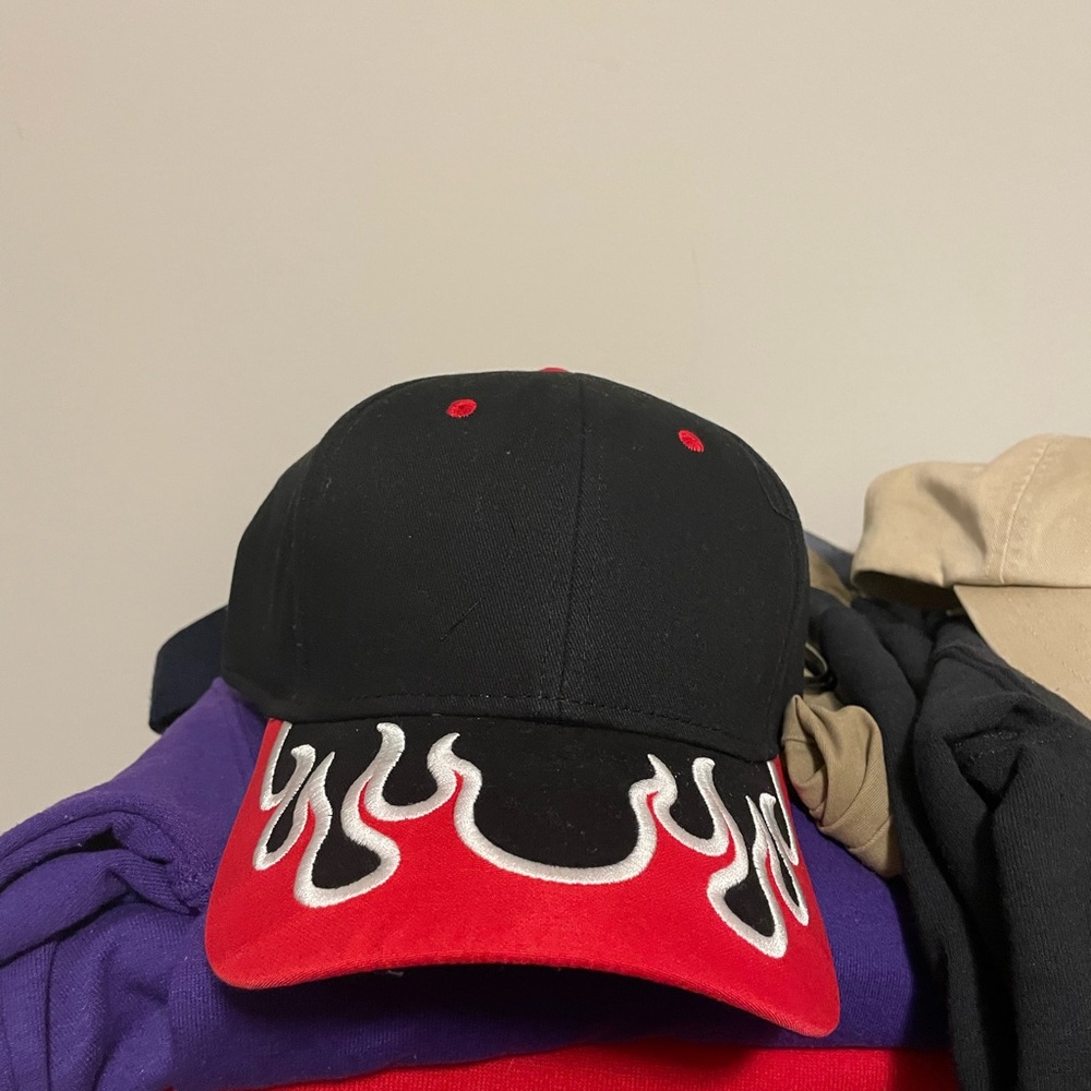 Flames Velcro Hat